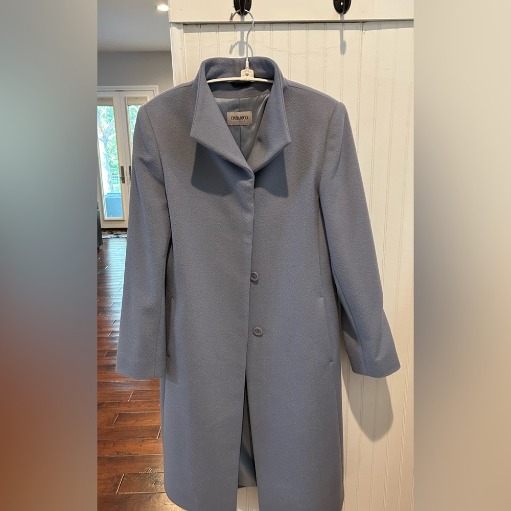 Cinza Rocca stand collar wool coat